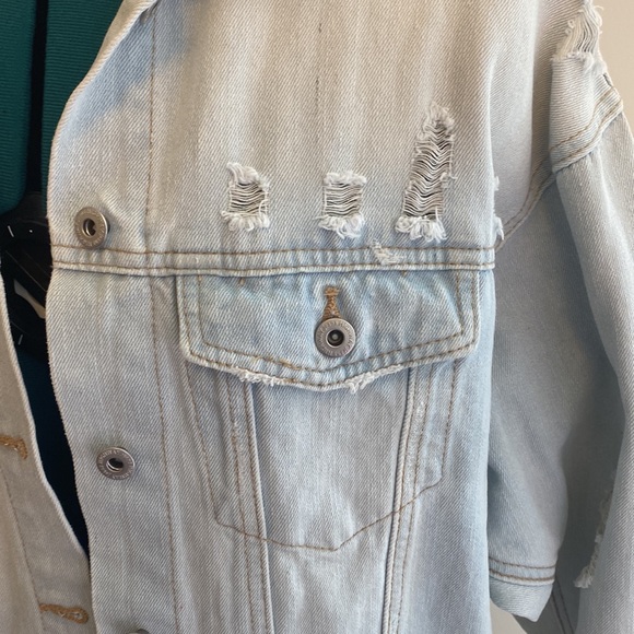 Highway Jeans Brand Medium Light-wash Button Down Denim Jacket w/ Four Pockets - Picture 2 of 14